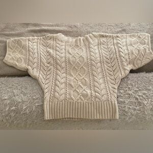 Cream Cable Knit Sweater